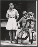 Melina Mercouri and Orson Bean in the stage production Illya Darling