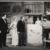 Janet Ward, Alan King, Bert Convy, Jane Elliot, Michael Hadge, Neva Small and unidentified in the stage production The Impossible Years
