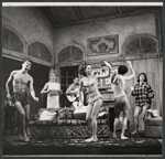 Kenneth Carr, Janet Ward, Scott Glenn, Donna Baccala, Jeff Siggins [back to camera] and Jane Elliot in the stage production The Impossible Years