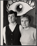 Janet Bruders and Carolyn Rossi in the stage production In the Time of Harry Harass