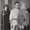 Philip Bourneuf, John Kerr and June Havoc in the stage production The Infernal Machine