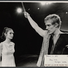 Jenny Leigh and Christopher Walken in the stage production Iphigenia in Aulis