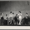 Ensemble in rehearsal for the stage production Irene