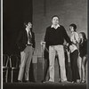 Ted Pugh, George S. Irving and ensemble in rehearsal for the stage production Irene