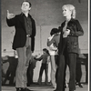 Monte Markham and Debbie Reynolds in rehearsal for the stage production Irene