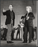Monte Markham and Debbie Reynolds in rehearsal for the stage production Irene
