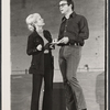Debbie Reynolds and Monte Markham in rehearsal for the stage production Irene