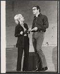 Debbie Reynolds and Monte Markham in rehearsal for the stage production Irene