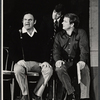 George S. Irving, Ted Pugh and Monte Markham in rehearsal for the stage production Irene