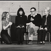 George S. Irving, Debbie Reynolds [right] and ensemble in rehearsal for the stage production Irene