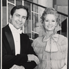 Ron Husmann and Debbie Reynolds in the stage production Irene