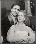 Ron Husmann and Debbie Reynolds in the stage production Irene