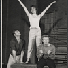 Keith Michell, Elizabeth Seal and Arik Lavie in rehearsal for the stage production Irma La Douce