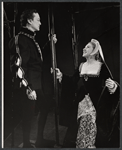 Tom Sawyer and Margaret Phillips in the 1964 Stratford Festival stage production of Hamlet