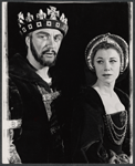 Philip Bosco and Anne Gee Byrd in the 1964 Stratford Festival stage production of Hamlet