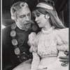 Staats Cotsworth and Julie Harris in the Shakespeare in the Park stage production Hamlet