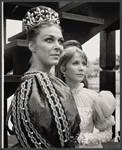 Nan Martin and Julie Harris in the Shakespeare in the Park stage production Hamlet