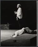 Nicol Williamson and unidentified actor in the stage production Hamlet
