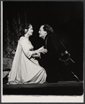 Colleen Dewhurst and Stacy Keach in the stage production Hamlet