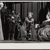 James Earl Jones, Colleen Dewhurst, and unidentified actors in the Shakespeare in the Park stage production Hamlet