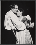 Stacy Keach and Colleen Dewhurst in the Shakespeare in the Park stage production Hamlet