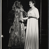 George Taylor [?] and Colleen Dewhurst in the Shakespeare in the Park stage production Hamlet