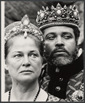 Colleen Dewhurst and James Earl Jones in publicity for the stage production Hamlet