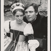 Kitty Winn and Stacy Keach in publicity for the stage production Hamlet