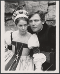 Kitty Winn and Stacy Keach in publicity for the stage production Hamlet