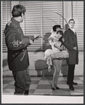 James Rado [back], Nancy Tribush and Remak Ramsay in the stage production Hang Down Your Head and Die