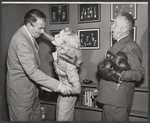 Walter Pidgeon, Diana van der Vlis and Guthrie McClintic in rehearsal for the stage production The Happiest Millionaire