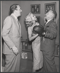 Walter Pidgeon, Diana van der Vlis and Guthrie McClintic in rehearsal for the stage production The Happiest Millionaire