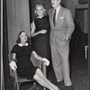 Ruth Matteson, Diana van der Vlis and Walter Pidgeon in rehearsal for the stage production The Happiest Millionaire