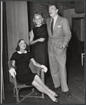 Ruth Matteson, Diana van der Vlis and Walter Pidgeon in rehearsal for the stage production The Happiest Millionaire