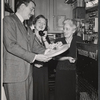 Walter Pidgeon and unidentified in publicity for the stage production The Happiest Millionaire