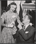 Walter Pidgeon and unidentified in publicity for the stage production The Happiest Millionaire