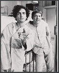 Lewis J. Stadlen and Ronny Cox in the stage production The Happiness Cage