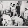 Ronny Cox, Henderson Forsythe, Lewis J. Stadlen, Paul Sparer, Pamela Grey and unidentified others in the stage production The Happiness Cage