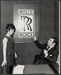 Phoebe Dorin and Ray Fulmer in the stage production Happiness is Just a Little Thing Called a Rolls-Royce