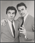 Pat Harrington and Lee Bergere in publicity for the stage production Happiness Is Just a Little Thing Called a Rolls Royce