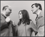 John McGiver, Hilda Brawner and Pat Harrington in publicity for the stage production Happiness Is Just a Little Thing Called a Rolls Royce