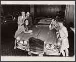 Hilda Brawner, Lee Bergere, John McGiver, Pat Harrington and Alexandra Berlin in publicity for the stage production Happiness Is Just a Little Thing Called a Rolls Royce