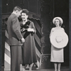 Unidentified actor, Ethel Merman, and Virginia Gibson in the stage production Happy Hunting