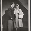 Unidentified actor and Ethel Merman in the stage production Happy Hunting