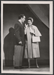 Unidentified actor and Ethel Merman in the stage production Happy Hunting
