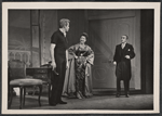 Fernando Lamas, Ethel Merman, and unidentified actor in the stage production Happy Hunting