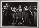 Ethel Merman, Gordon Polk, and company in the stage production Happy Hunting