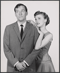 Gordon Polk and Virginia Gilmore in publicity for the stage production Happy Hunting
