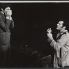Mike Rupert and Robert Goulet in the stage production The Happy Time