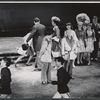 Robert Goulet, David Wayne, and company in the stage production The Happy Time